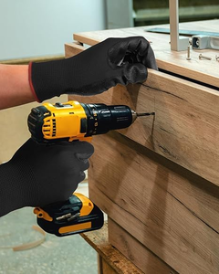 Gants de travail en polyester ultra-fins enduits de PU, excellente adhérence, noirs, pour la sécurité, le jardinage, l'entrepôt, travaux légers, imperméables pour hommes - Product Image 2