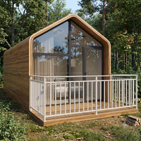 Maison capsule préfabriquée de luxe en acier, type arche, 1 chambre, villa moderne, modulaire, écologique, étanche, mini-maison