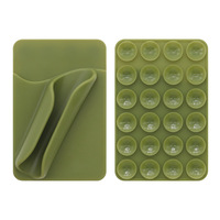 Support de téléphone portable transfrontalier avec porte-cartes, support portable pour rouge à lèvres et gloss, support paresseux à ventouse pour téléphone