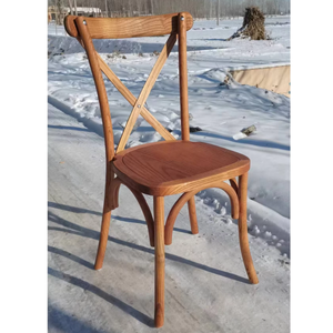 <span class=keywords><strong>Sedie</strong></span> <span class=keywords><strong>da</strong></span> Pranzo Impilabili <span class=keywords><strong>in</strong></span> <span class=keywords><strong>Legno</strong></span> Massello con Schienale Incrociato e Rattan per Hotel, Banchetti, Ristoranti, Matrimoni all'Aperto e Sale Feste - Product Image 1