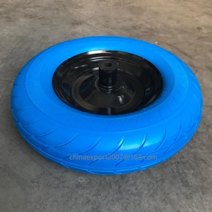 4.00-8 Roda De Espuma Sólida com Aro De Aço Roda Livre Plana Rodas De Rodízio De Ferro Com Nylon De Borracha De Poliuretano