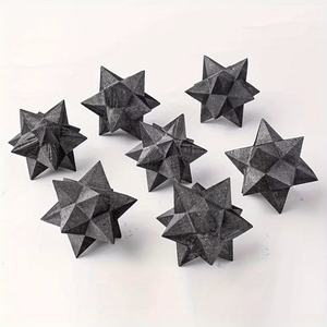 Prix d'usine en gros, style bohème, shungite merkaba, sculpture en pierre de cristal naturelle pour décoration intérieure unique et cadeaux de vacances - Product Image 5