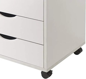 Archivador de Madera Moderno <span class=keywords><strong>para</strong></span> Oficina en Casa YQ FOREVER, Color Blanco, con 5 Cajones - Product Image 3