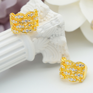 Impresionantes Pendientes de Oro Sólido de 9K/14K/18K con Textura Ondulada de 1.176ct, Banda de Diamantes con Micro-Pavé para Joyería de Lujo Diaria - Product Image 5