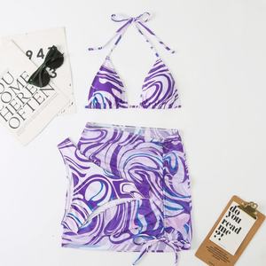 Traje de Baño de Dos Piezas para Mujer, Estilo Bikini, sin Tirantes, con un Hombro Descubierto, Corte Entallado, con Recortes, de Secado Rápido, en Spandex/Poliéster, para Verano - Product Image 4