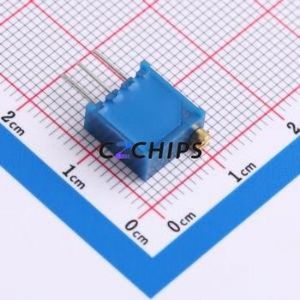 3296W-1-504LF Adjustable Resistor / <b>Potentiometer</b> Through hole Component (THT)-3P,9.5x4.9mm Resistor 500kOhm 10% 500mW 250ppm/ - Product Image 2