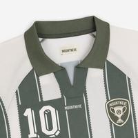 Camiseta de Fútbol para Hombre, Cuello en V, Elástica en Cuatro Direcciones, Ecológica, de Poliéster, Transpirable, que Absorbe la Humedad, Estampada, Deportiva