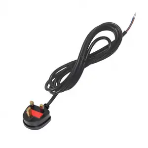 Replacement Lcd Monitor Wire Pole Strain Relief UK Prongs 2.5a Ps3 Ac Laptop Cord refrigerator Open Ended 3 Pin Power