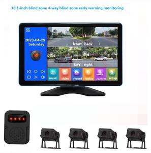 Détection d'angle mort Bus scolaire <span class=keywords><strong>Camping</strong></span>-<span class=keywords><strong>car</strong></span> Camion Autocar Surveillance à quatre voies Vidéo <span class=keywords><strong>Alarme</strong></span> sonore et lumineuse Système de caméra de bord - Product Image 3