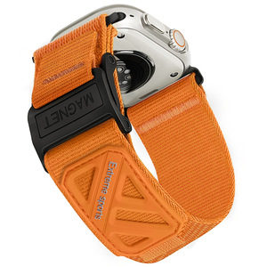 Eraysun 2025 correa de reloj de Velcro deportivo de lona de nailon de escalada de bucle magnético de moda para Apple <span class=keywords><strong>Watch</strong></span> - Product Image 3