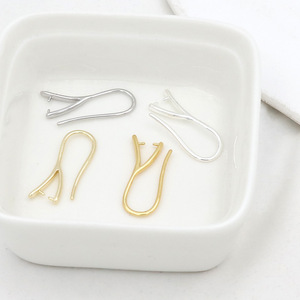 Ganchos para pendientes en forma de U, chapados en cobre, oro de 18k y plata, para la fabricación de pendientes, componentes para joyería. - Product Image 1
