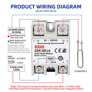 SSR-100LA SCR-100LA однофазный твердотельный модуль 4-32mA вход 90-250 В выход PID контроль температуры <span class=keywords><strong>FOTEK</strong></span> твердотельное реле - Product Image 3