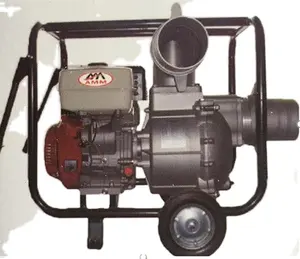 Generador de bomba de agua de gasolina de 4 tiempos, bomba de agua de gasolina de 6 pulgadas con rueda, Nuevo Producto Popular