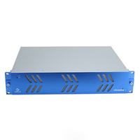 Boîtier métallique en acier anodisé en aluminium pour montage en rack 2U, fabrication de châssis, boîte pour instruments électroniques, protection IP54, OEM