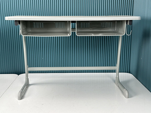 Hiện Đại Thép Bền Đào Tạo Lớp Học Sinh Viên Nghiên Cứu Bảng Và Ghế Hai Ghế Đồ Nội Thất Trường Tiểu Học Bàn Và Ghế - Product Image 2