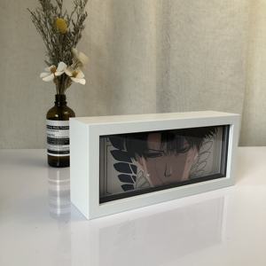 Lámpara tallada en papel, fabricante de marca, Guerrero de dibujos animados, sombra de luz 3D, figura de Anime, Demon Slayer, caja de luz nocturna cortada en papel, regalos - Product Image 3