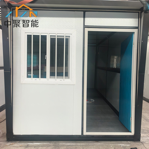 Conteneur Maisonnette Modulaire Préfabriquée Pliable 20 pieds à Toit Plat, 100% Anti-Fuite, Vente en Gros - Product Image 1