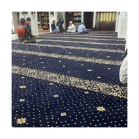 Tapis de prière musulman en polyester lavable, résistant au feu, pour mosquée, fabriqué sur mesure, respectueux de l'environnement, en rouleau, OEM
