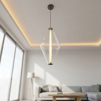 Lampe suspendue décorative en verre pour îlot de cuisine, hôtel, restaurant, luminaire suspendu