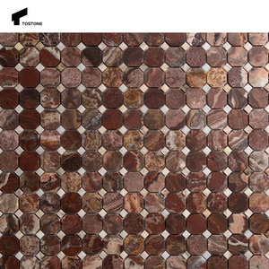 Tostone popolare naturale Emperador in <span class=keywords><strong>marmo</strong></span> lucido scuro mattonelle di mosaico <span class=keywords><strong>per</strong></span> il moderno bagno a prezzi accessibili <span class=keywords><strong>cucina</strong></span> Design del pavimento della parete - Product Image 3