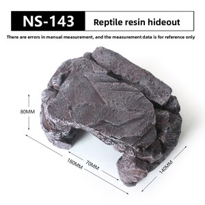 Caverna Nascondiglio per Rettili di Alta Qualità in Resina Effetto Roccia per Gechi, Tartarughe, Rane Cornute, Serpenti - Decorazione per Terrari - Product Image 2