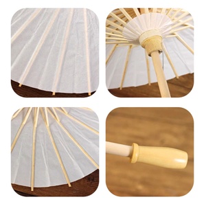 Customised logo Chinese Style Bamboo Handicraft Manual Oil Paper <b>Umbrella</b> Light Weight Bridesmaids Group Used <b>Umbrellas</b> 22ribs - Product Image 2