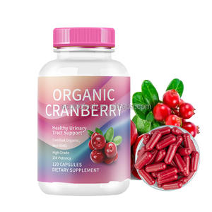 Cápsulas de arándano Suplemento 500mg Etiqueta privada Soporte digestivo vegano Cápsulas de arándano orgánico - Product Image 1