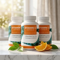Capsules de vitamine C végétaliennes pour adultes, pour femmes enceintes, soutient le système immunitaire et la protection cellulaire, OEM/ODM disponible