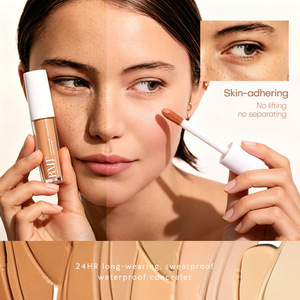 Corrector Líquido de Cobertura Total, Base de Maquillaje Resistente al Agua de Larga Duración, para Ojeras, Rostro y Cuello, 6 Tonos, Venta al Por Mayor - Product Image 2