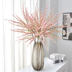 Flores Artificiales de Sauce Yoshinobu, Rosadas, Blancas y Verdes, Flores de Seda en Jarrón para Decoración del Hogar y Bodas - Product Image 1