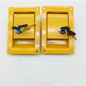 Manija de panel de cierre derecho para cabina de excavadora EC160B, pieza 14508850, cerradura de puerta lateral - Product Image 6