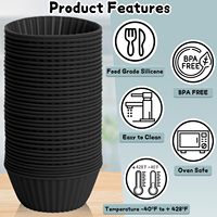 Moule de cuisson DIY en silicone rond durable et écologique pour cupcakes et gâteaux Mummie, modèle 2025, le plus vendu