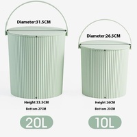 Seau de rangement multifonctionnel en plastique épaissi avec couvercle, panier de bain portable, seau de pêche avec tabouret pour le rangement et la pose assise