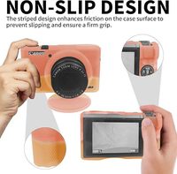 Étui et housse de protection en silicone pour appareil photo G7 X Mark II - Anti-humidité Dimensions 18cm*12cm*3cm