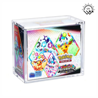Boîte de présentation en acrylique transparente pour cartes de jeu PTCG Elite Trainer Box, protection UV, étanche, avec couvercle magnétique