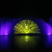 Fontaine à écran d'eau laser pour film en plein air, RGB, IP68, étanche, en acier inoxydable, avec pompe à commande DMX pour spectacle aquatique, modèle LSL 008