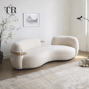 Turri Villa Ensemble de Canapés Modulables pour Salon et Réception, Canapé Nuage Esthétique en Tissu de Laine, Design Minimaliste pour Salon - Product Image 1