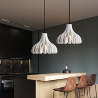 Lustre en résine Macaron de designer pour restaurant, bar, bureau, étude, lampes nordiques créatives personnalisées, suspension LED commerciale