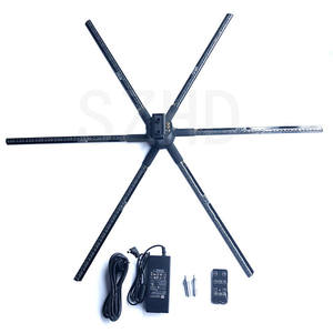 พัดลมโฮโลแกรม 3 มิติ ความละเอียดสูงสุด 1920*1920 พิกเซล ใบพัด 6 ใบ ขนาด 50 ซม. 60 ซม. 70 ซม. 85 ซม. 90 ซม. 100 ซม. อุปกรณ์โฆษณา 3 มิติ พัดลม LED ขนาดใหญ่ - Product Image 5