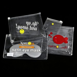 Sacchetto in PVC Riciclabile Personalizzato con Chiusura a Zip <span class=keywords><strong>e</strong></span> Linguetta, Non Stampato, con Logo Personalizzato, Chiusura Scorrevole, per Organizzatore di Fermagli per Capelli - Product Image 3