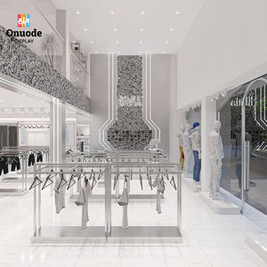 Boutique Clothing Racks | <b>Wall</b>-<b>Mounted</b> Apparel <b>Cabinet</b> | Fashion Store Island <b>Display</b> | Factory Direct Retail Fixtures - Product Image 1