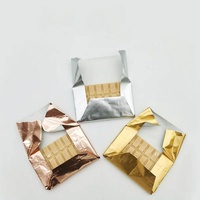 Feuilles de papier d'aluminium argenté or rose Dubaï pour emballages de chocolat, feuilles de papier d'aluminium blanc pour emballages alimentaires, emballage de boules de sésame