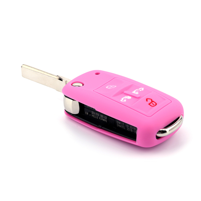 Soft Waterproof Silicone Key Fob Remote Car Key Accessories Cover Protector