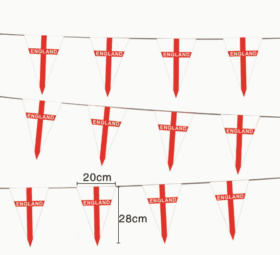 Inglaterra Triangular con Texto 25 Piezas