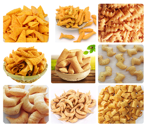 Fry Snack 2D 3D Snack PELLET dây chuyền sản xuất thực phẩm máy đùn thực phẩm ăn nhẹ - Product Image 6