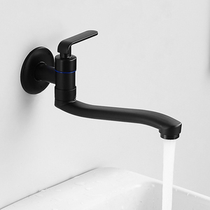 Rubinetto Moderno Nordico in Acciaio Inox a Parete con Foro Singolo e Beccuccio Girevole a 360°, Miscelatore Monoforo per Acqua Fredda per <span class=keywords><strong>Lavatoio</strong></span> e Lavanderia - Product Image 3