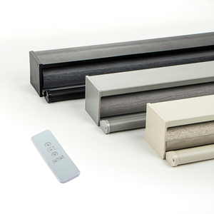 Wifi cơ giới thông minh Polyester Zebra Con lăn Rèm màn không thấm nước chống cháy cửa sổ Shades <span class=keywords><strong>Google</strong></span> nhà Alexa App hoạt động - Product Image 1