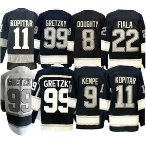 2025 Neue 99 Wayne Gretzky 11 Anze Kopitar 8 Doughty 22 Kevin Fiala 9 Adrian Kempe Hochwertige Eishockey-Trikots - Product Image 1