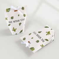 Caja de Regalo de Cartón Impresa Personalizada para Chocolates, Dulces y Galletas, Empaque Navideño con Lazos de Cinta, Hecha de Papel de Calidad