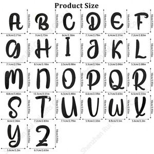 Autocollant mural en lettres anglaises de 10 cm, lettres en acrylique, décoration de la maison, autocollant mural en lettres d'alphabet en miroir 3D - Product Image 2